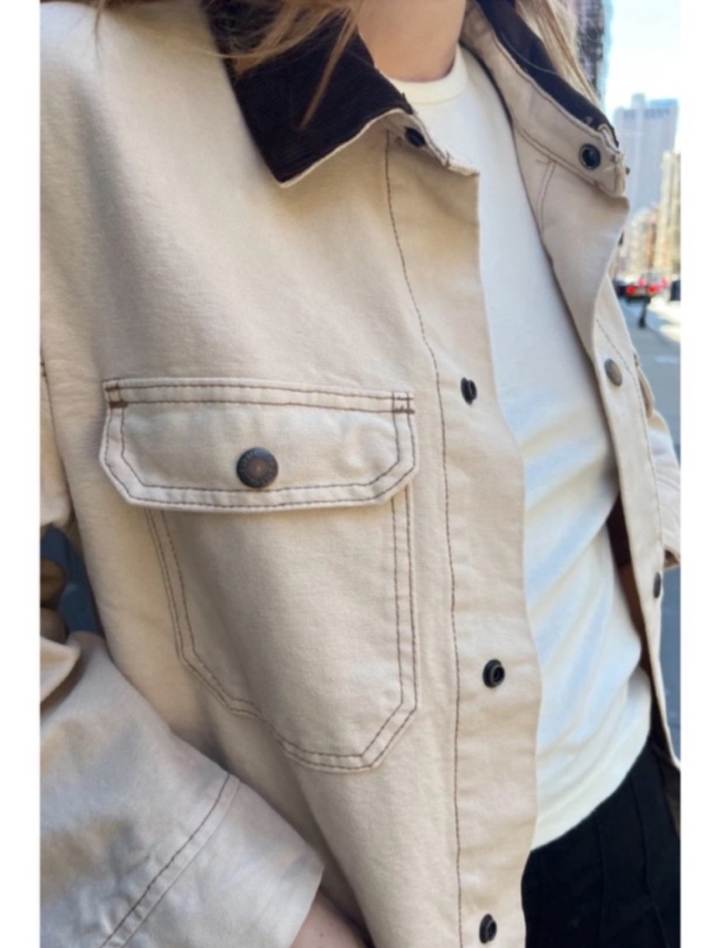 Brandy Melville John Galt Nancy Barn Jacket Chore Jacket Shacket - Picture 2 of 10